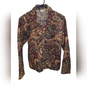 90s Vintage Coldwater Creek Paisley Blazer